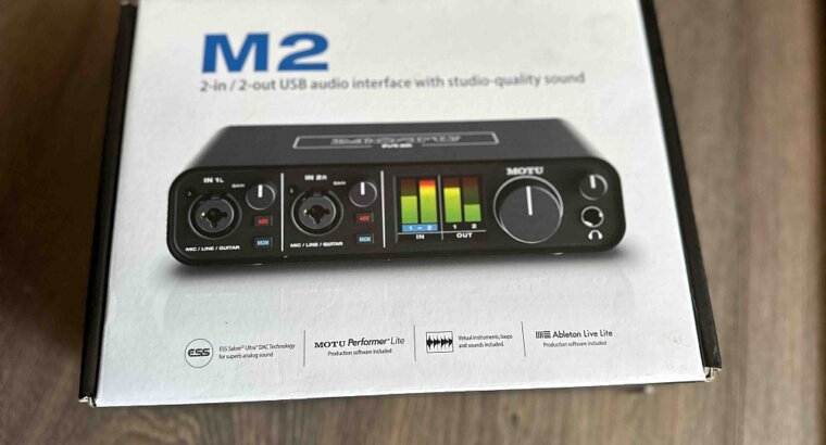 MOTU M2 Audio Interface 2-In im Top Zustand